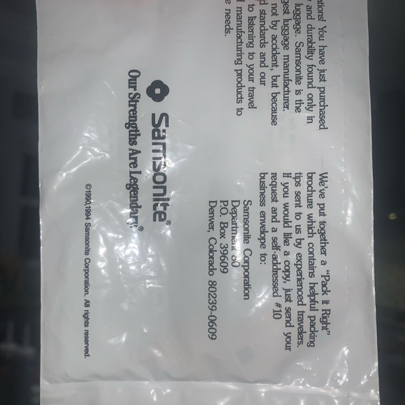 Samsonite 700 series medium size
Like new - Picture 15 of 16